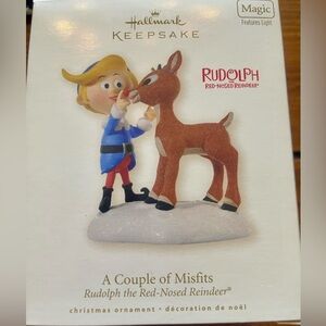 Hallmark Rudolph and Hermey Keepsake Christmas Ornament